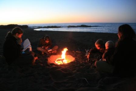 Lagerfeuer am Strand